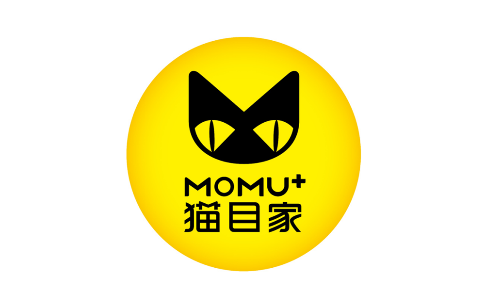 隐形眼镜连锁品牌LOGO升级-猫目家MOMU企业形象设计